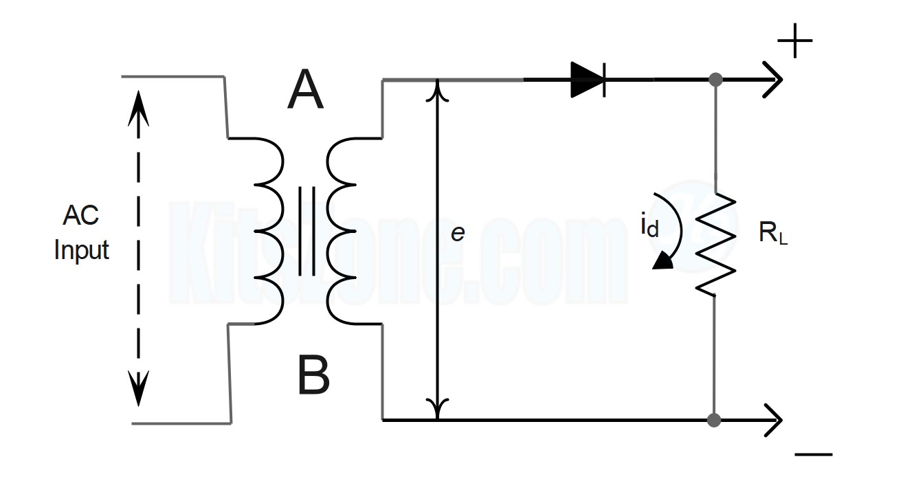 Half wave circuit Diagram | kitszone.com